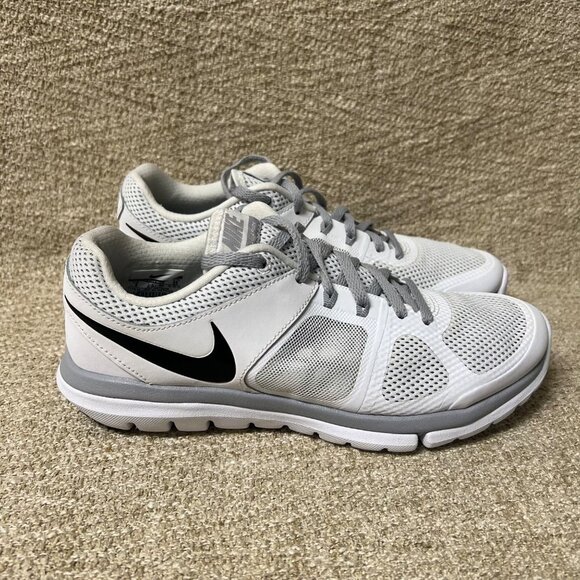 Nike Flex Run Womens White Mesh Running Low Top Lace Up Sneaker Sz 8 - Picture 1 of 9